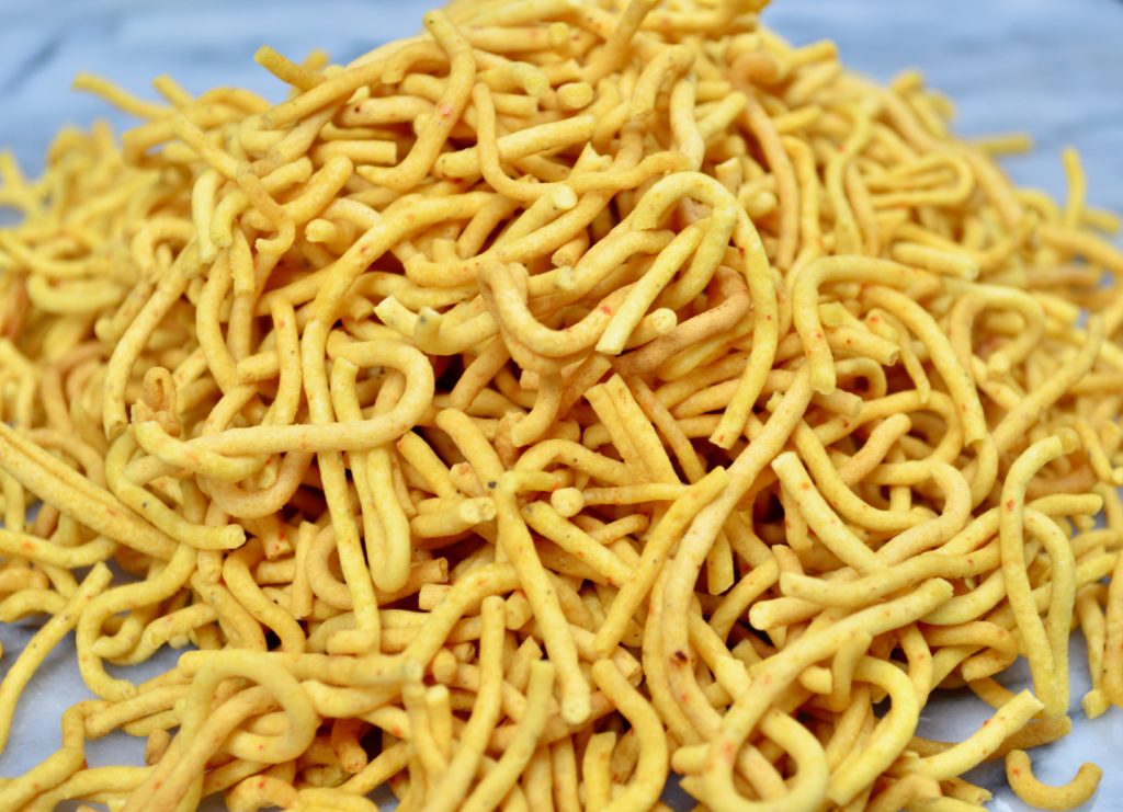 Tikhi Sev – Spicy Crunchy Noodles - My Vegetarian Roots