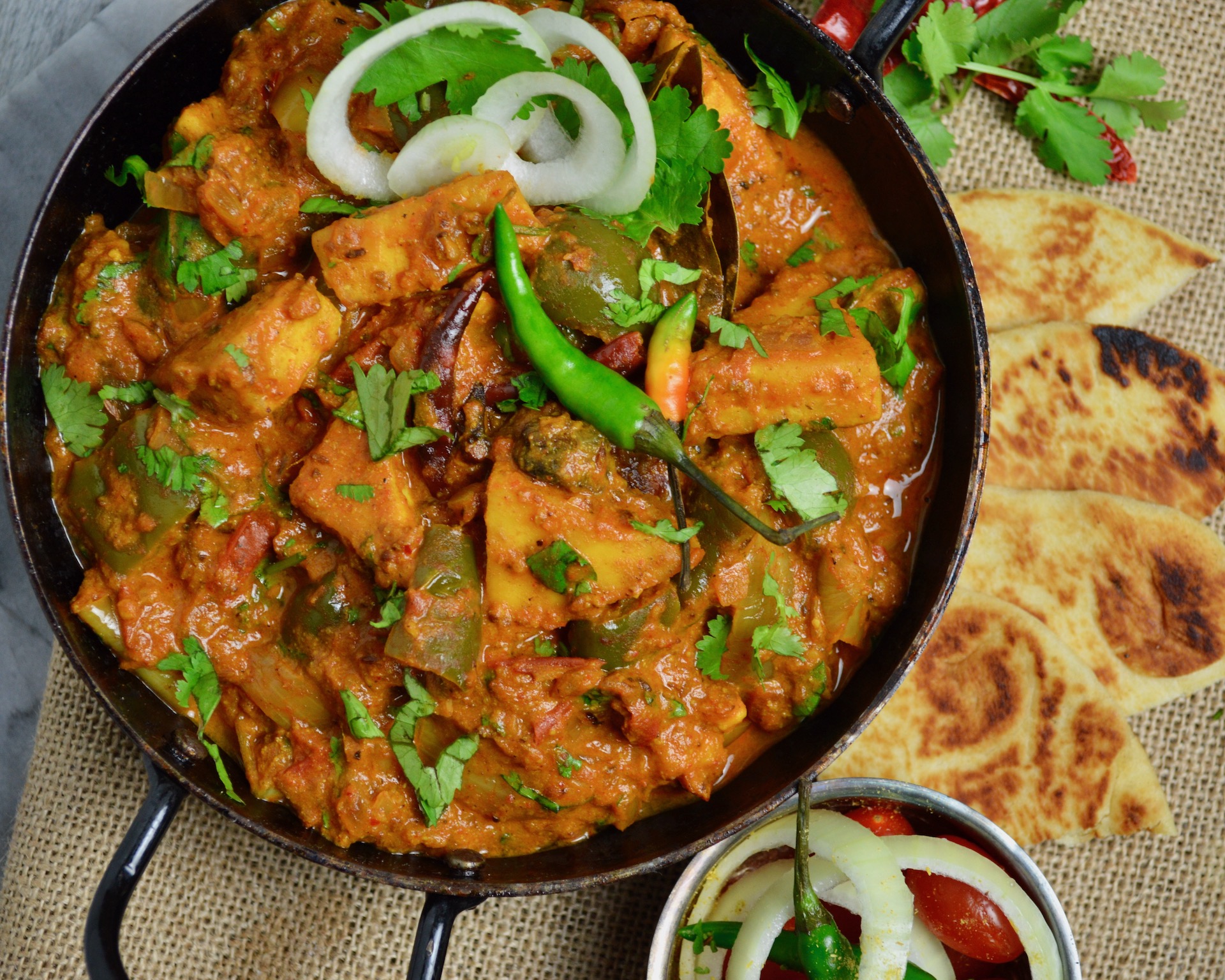 Kadai Paneer (vegetarian, gluten-free) - Honey, Whats Cooking