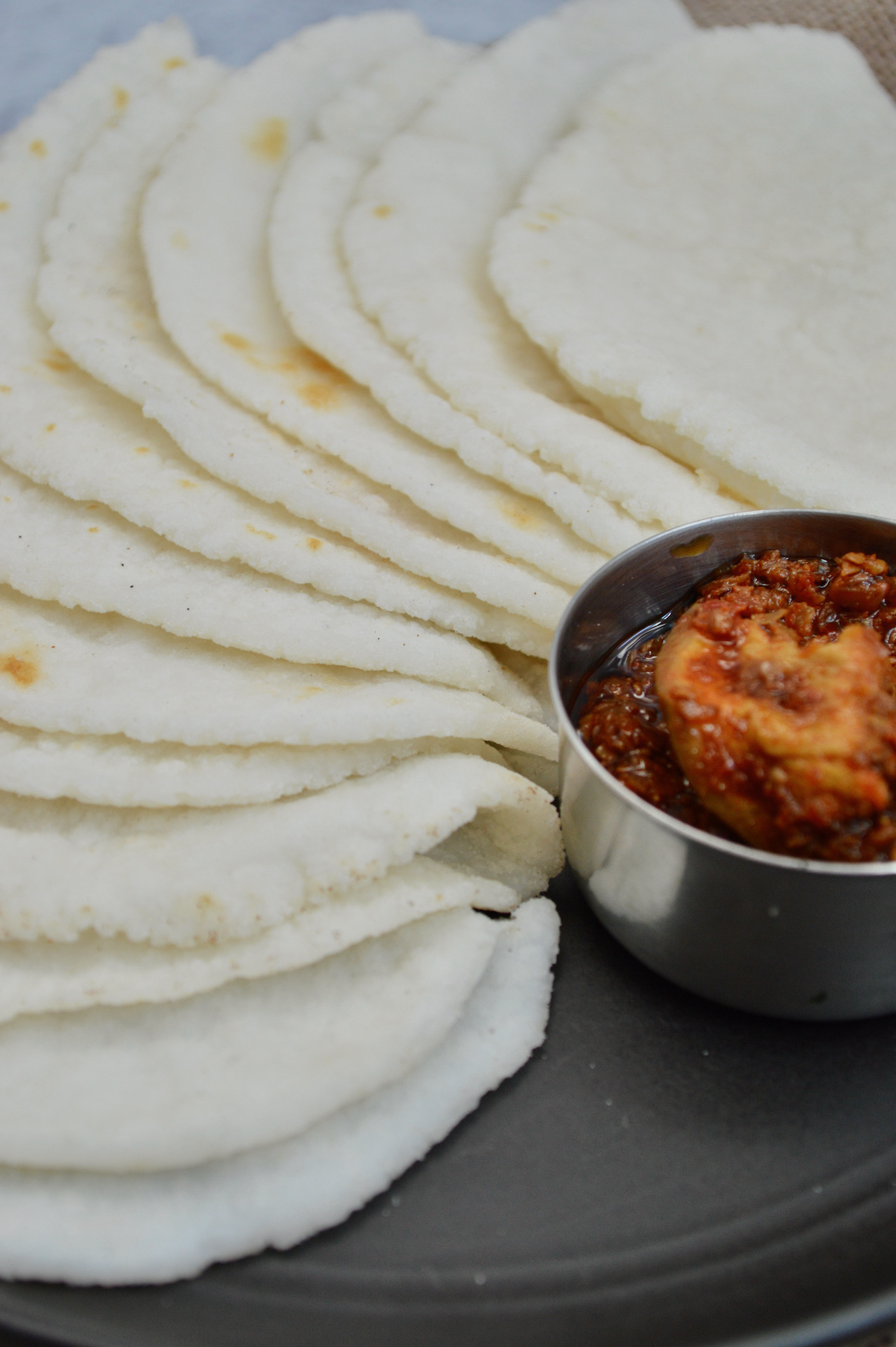 Rice Flour Roti - My Vegetarian Roots